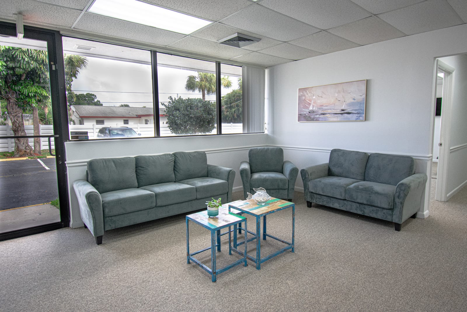Waiting area at Ascend Recovery Center in Palm Beach Gardens, Florida